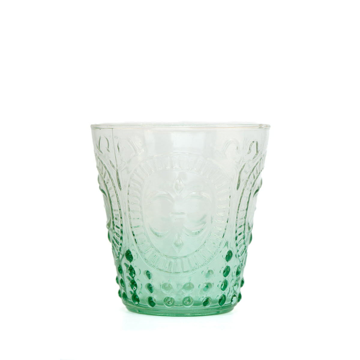 Fleur De Lil Water Glasses | Azure Ombre | Set of 4 Glasses
