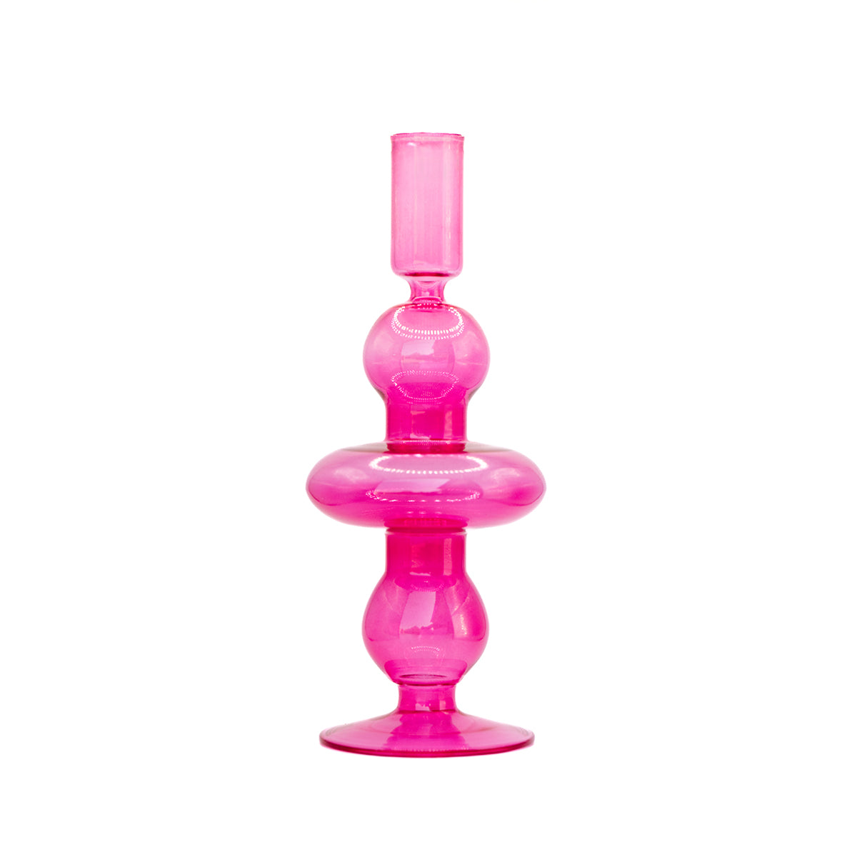 Camille Candle Holder | Hot Pink