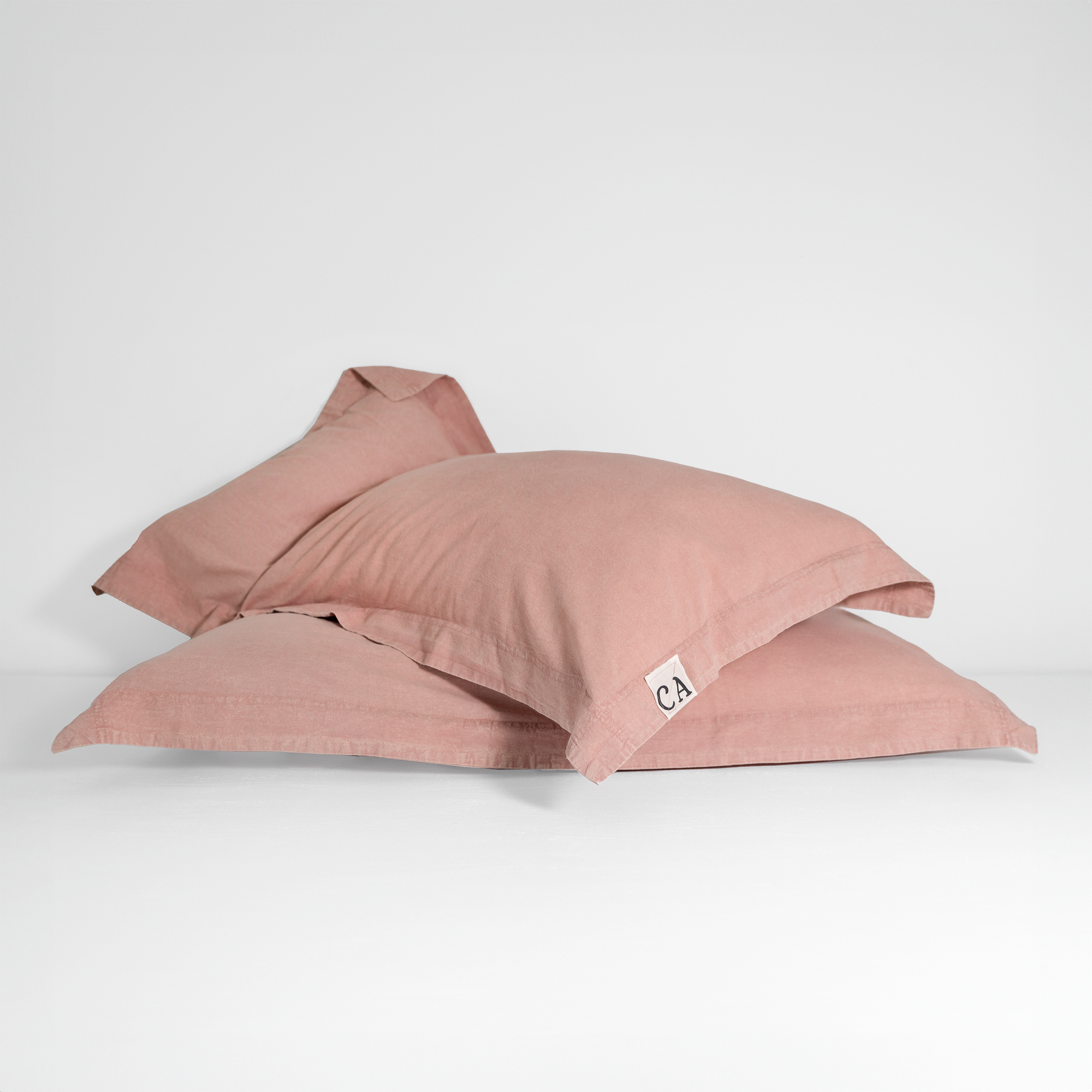 100% Organic Cotton Canvas Pillowcase │King │Dusty Pink