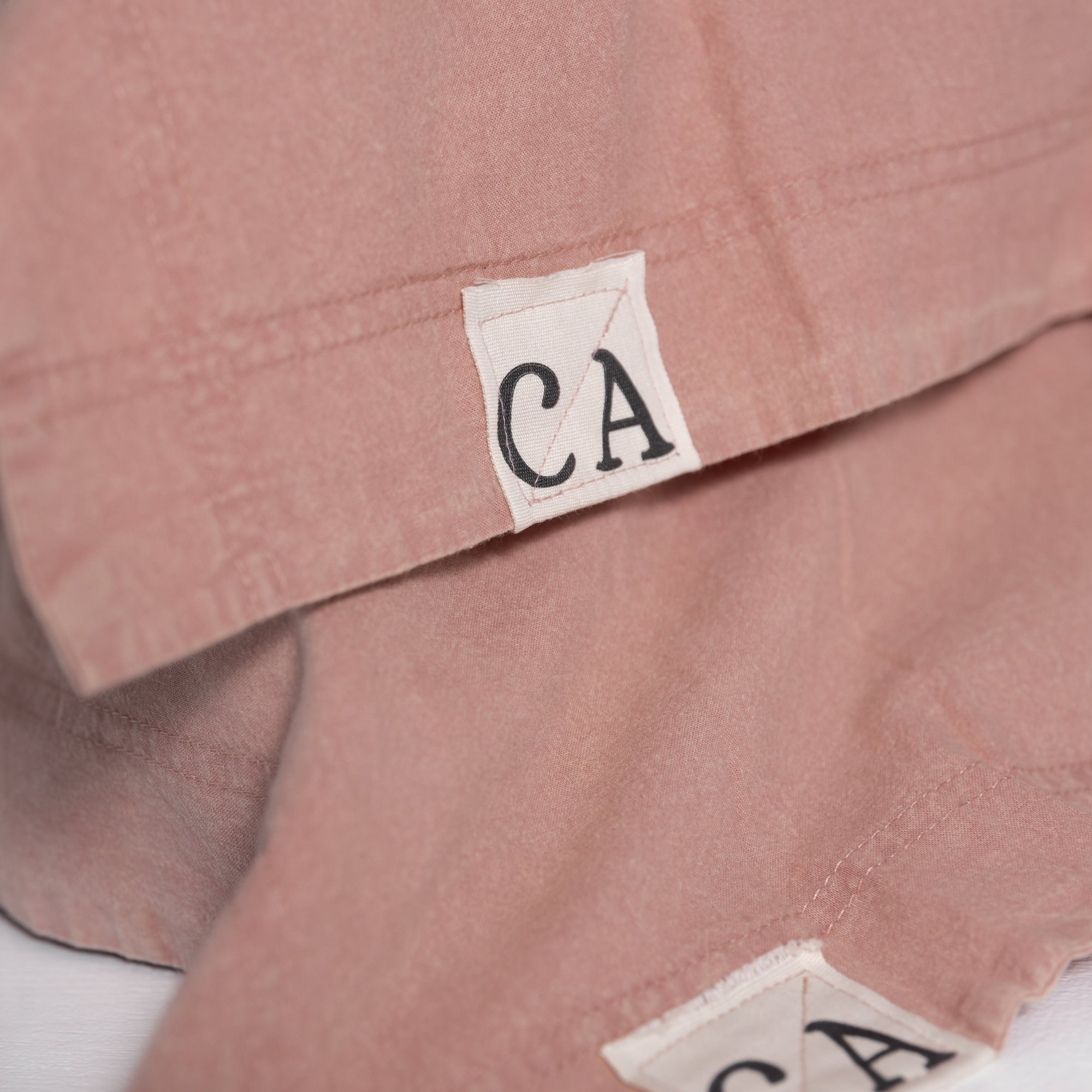 100% Organic Cotton Canvas Pillowcase │King │Dusty Pink