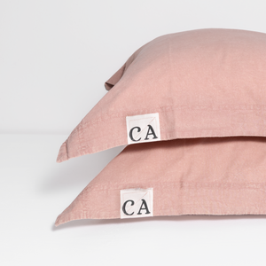 100% Organic Cotton Canvas Pillowcase │Standard │Dusty Pink