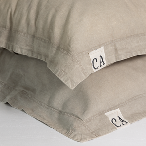 100% Organic Cotton Canvas Pillowcase │Standard │Olive