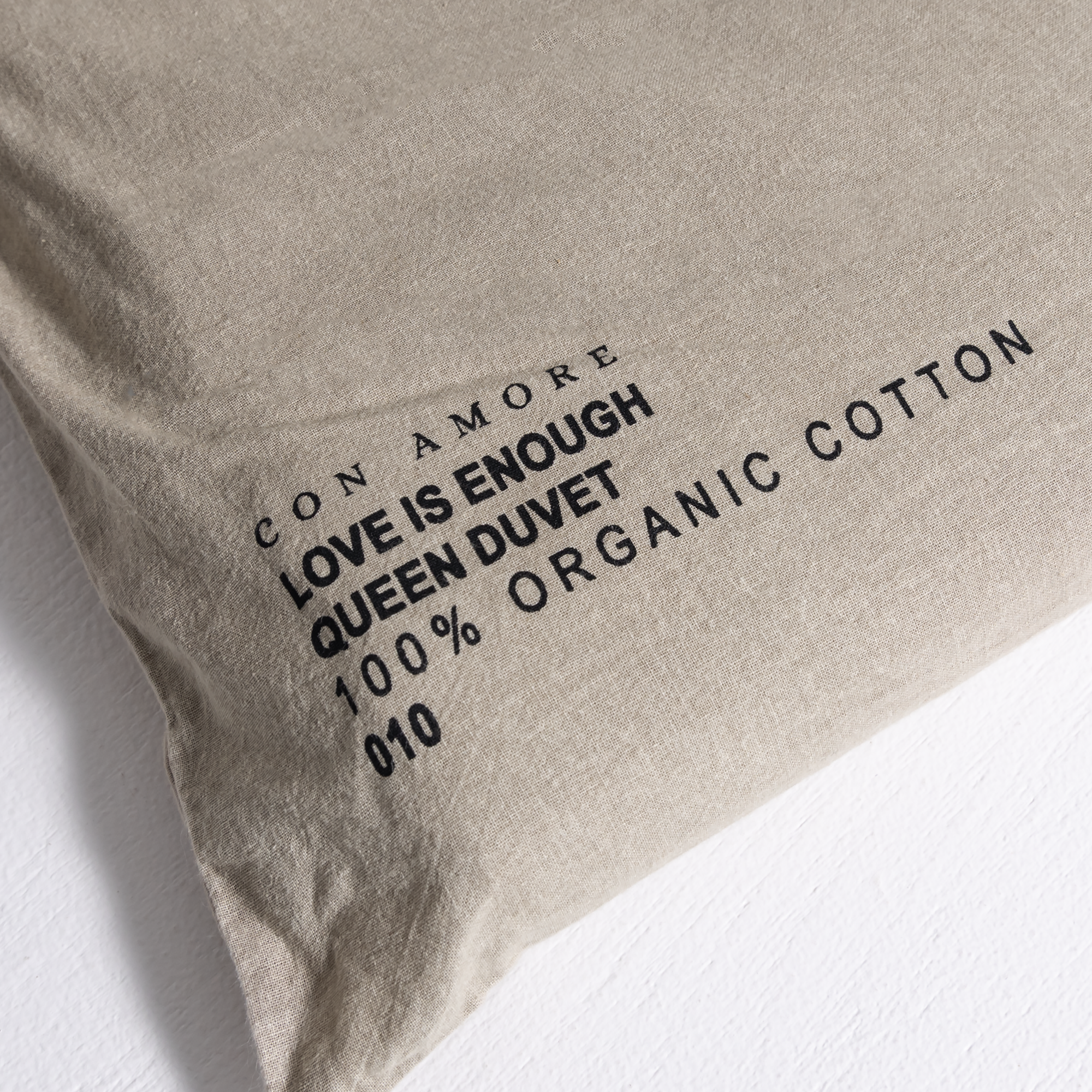 100% Organic Cotton Canvas Duvet Cover │Queen │Natural