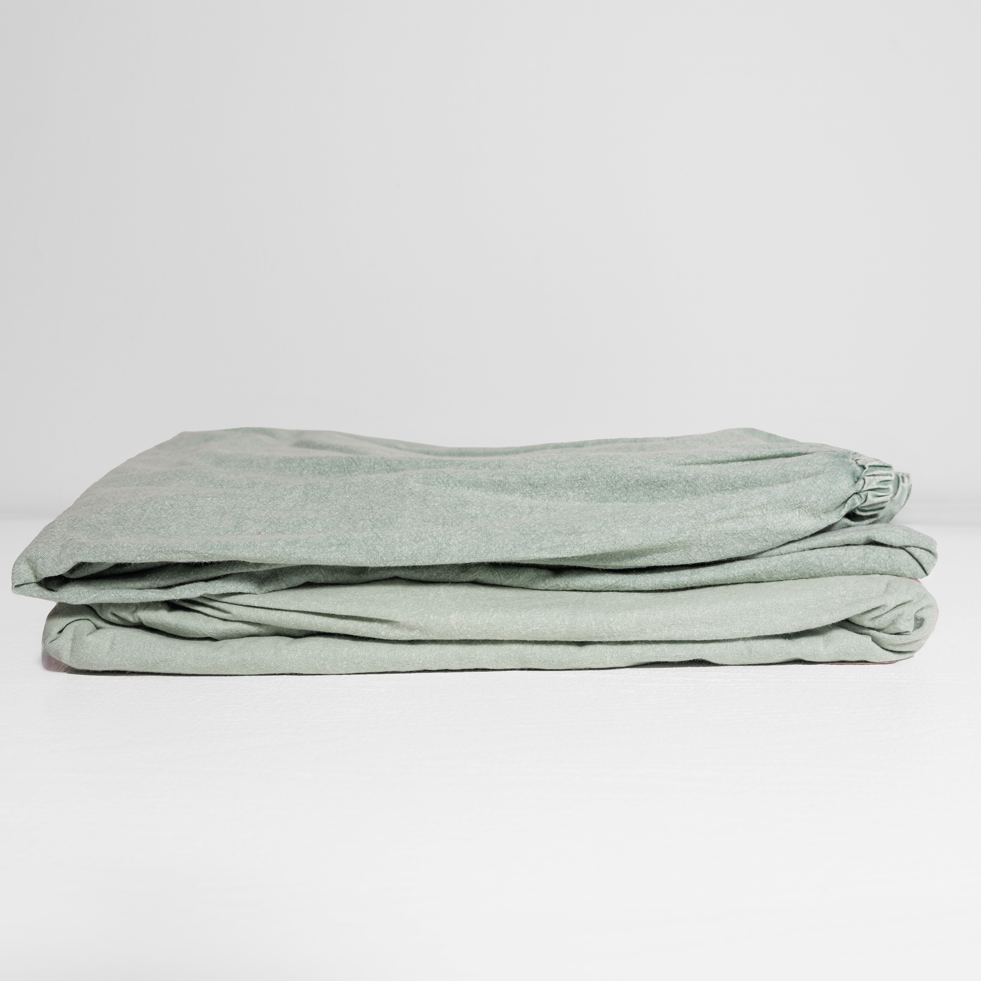 100% Organic Cotton Canvas Fitted Sheet │King │Laurel