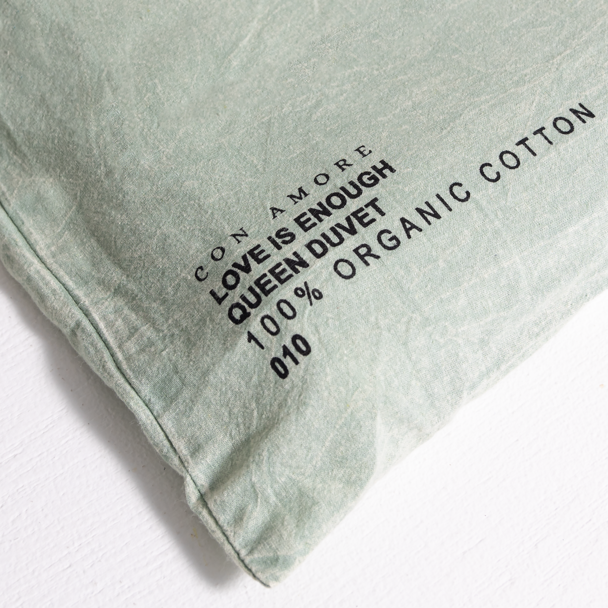 100% Organic Cotton Canvas Duvet Cover │Queen │Laurel