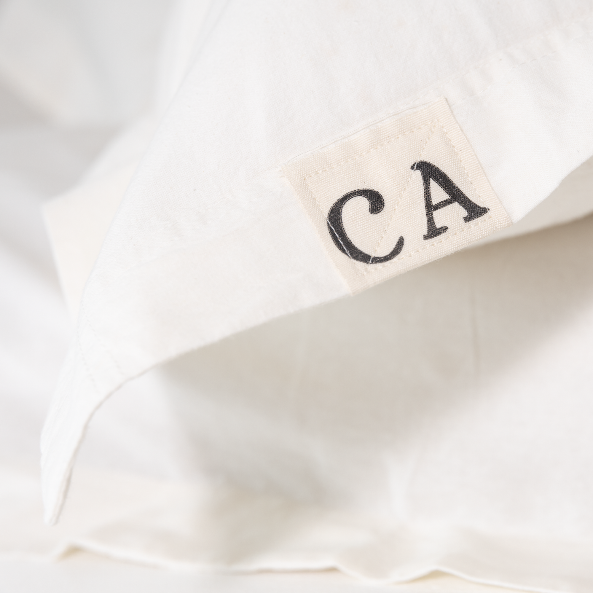 100% Organic Cotton Canvas Pillowcase │King │White