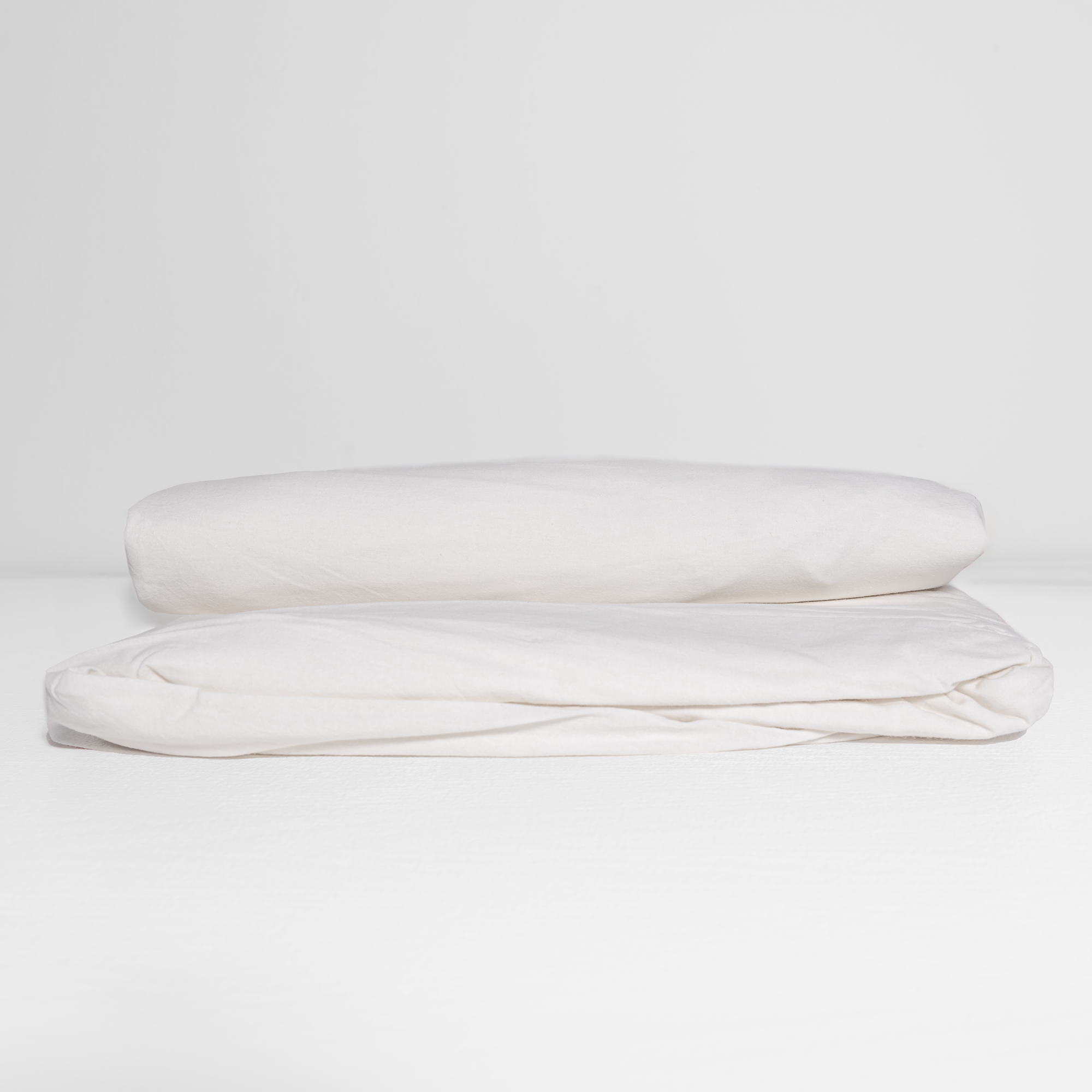 100% Organic Cotton Canvas Fitted Sheet │King │White