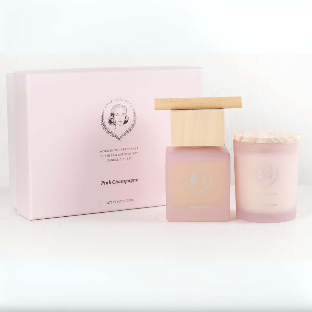 Diffuser & Candle Gift Set | Pink Champagne