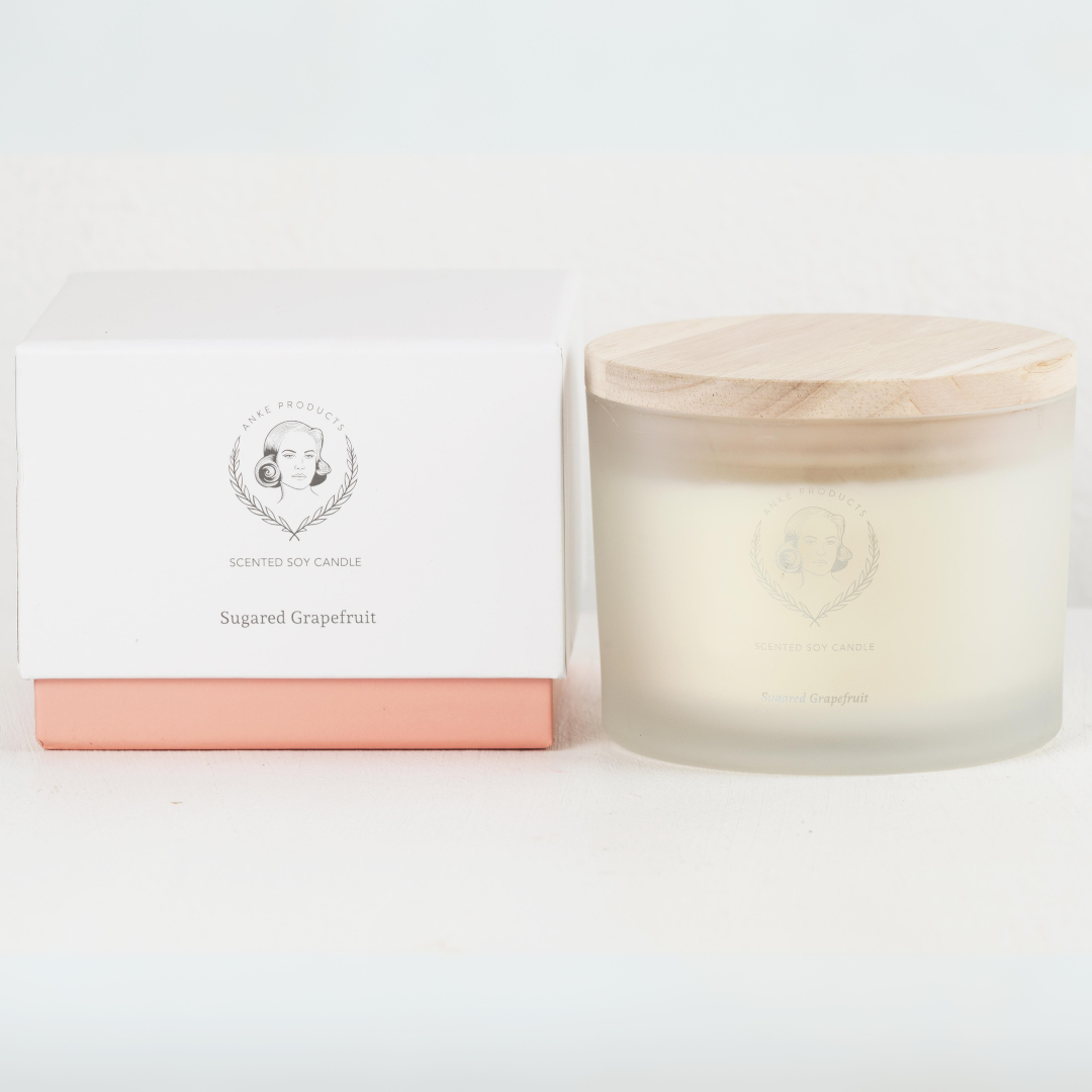 370g Scented Soy Candle | Sugared Grapefruit