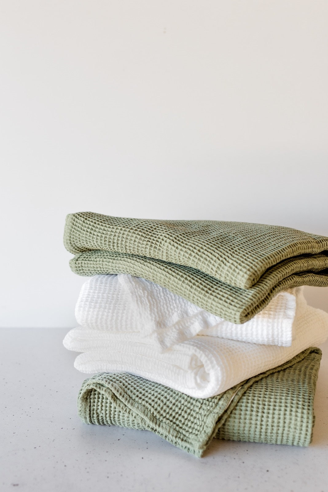 100% Cotton Waffle Bath Sheet | White