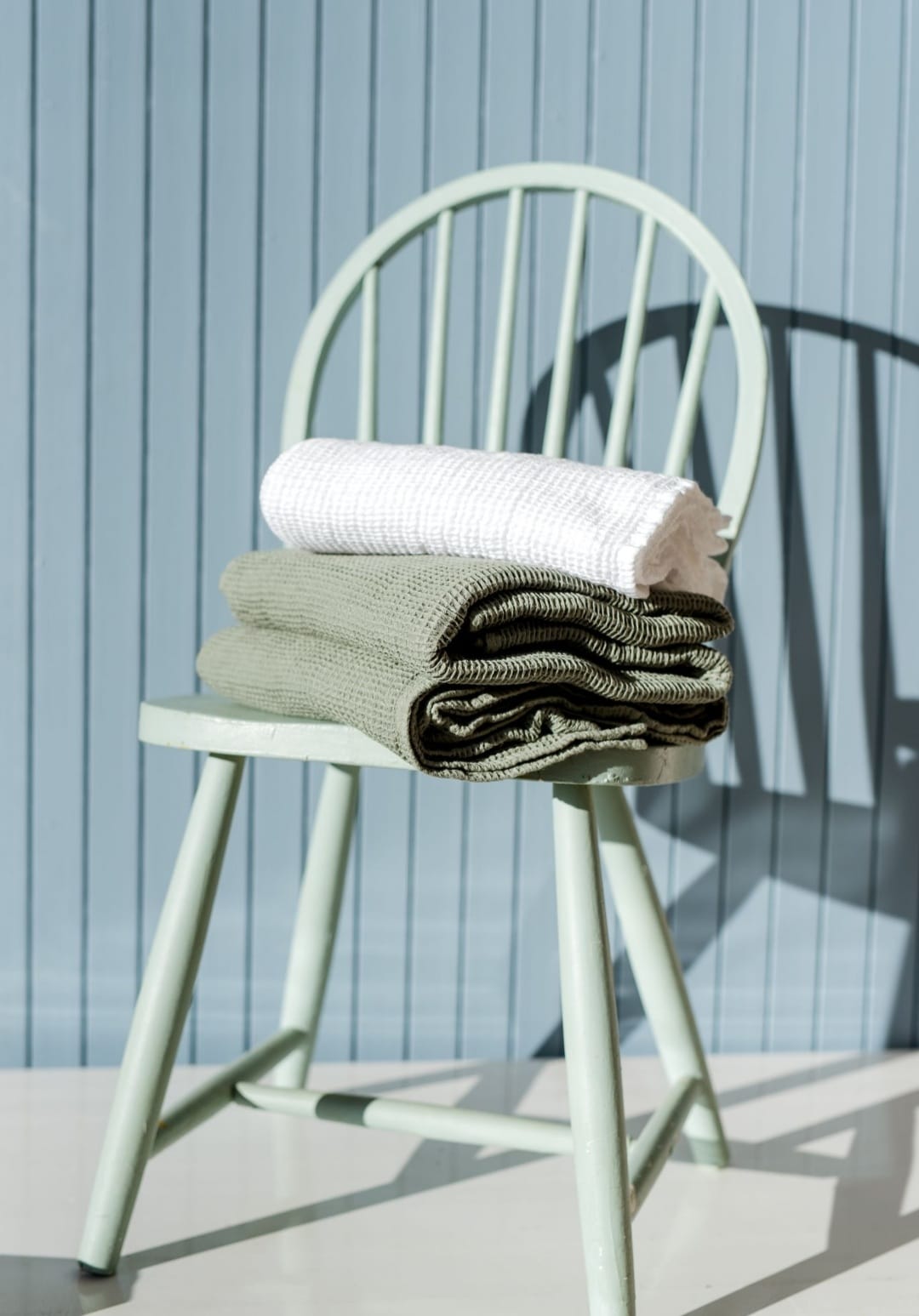 100% Cotton Waffle Bath Sheet | White