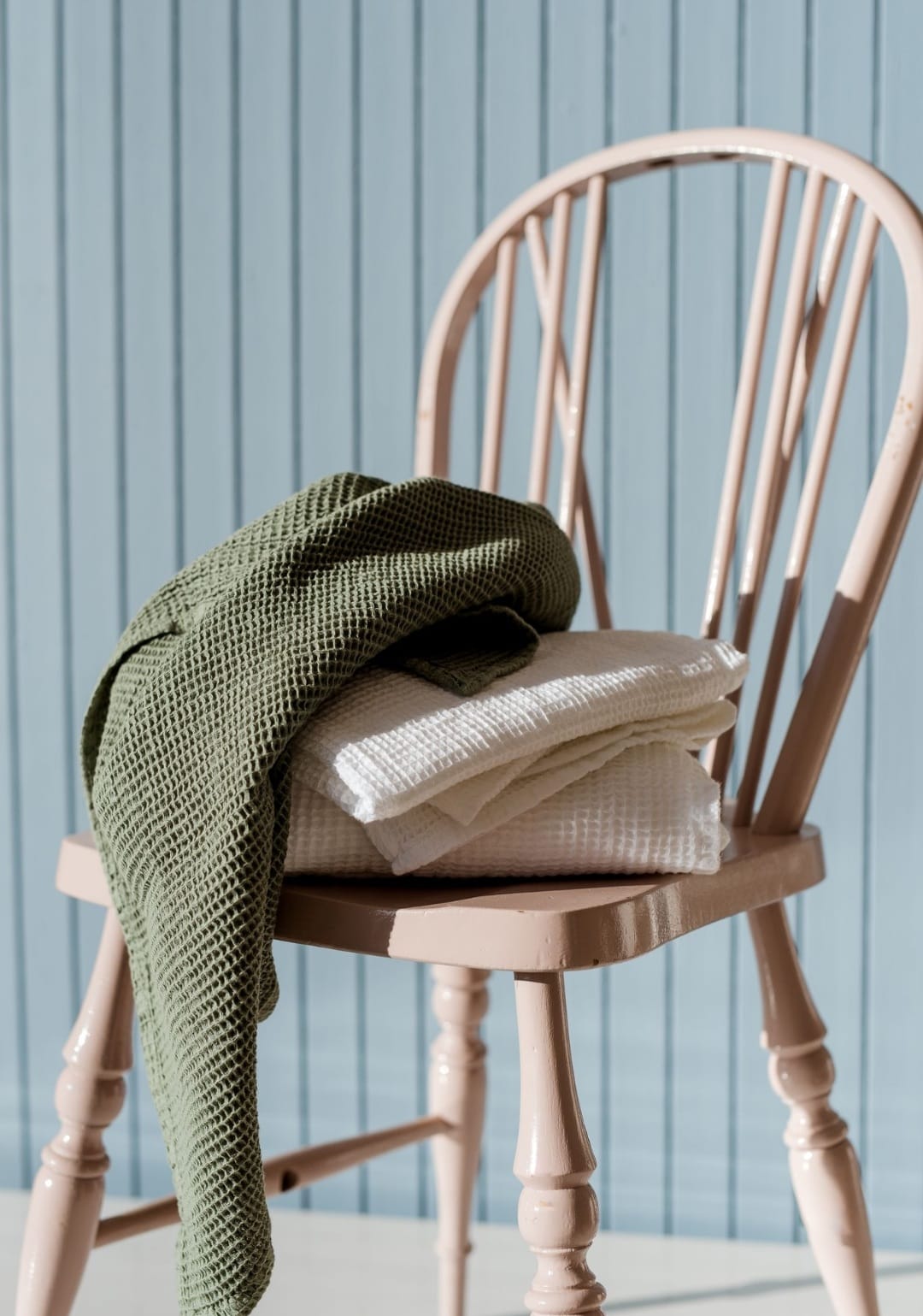 100% Cotton Waffle Bath Sheet | Green