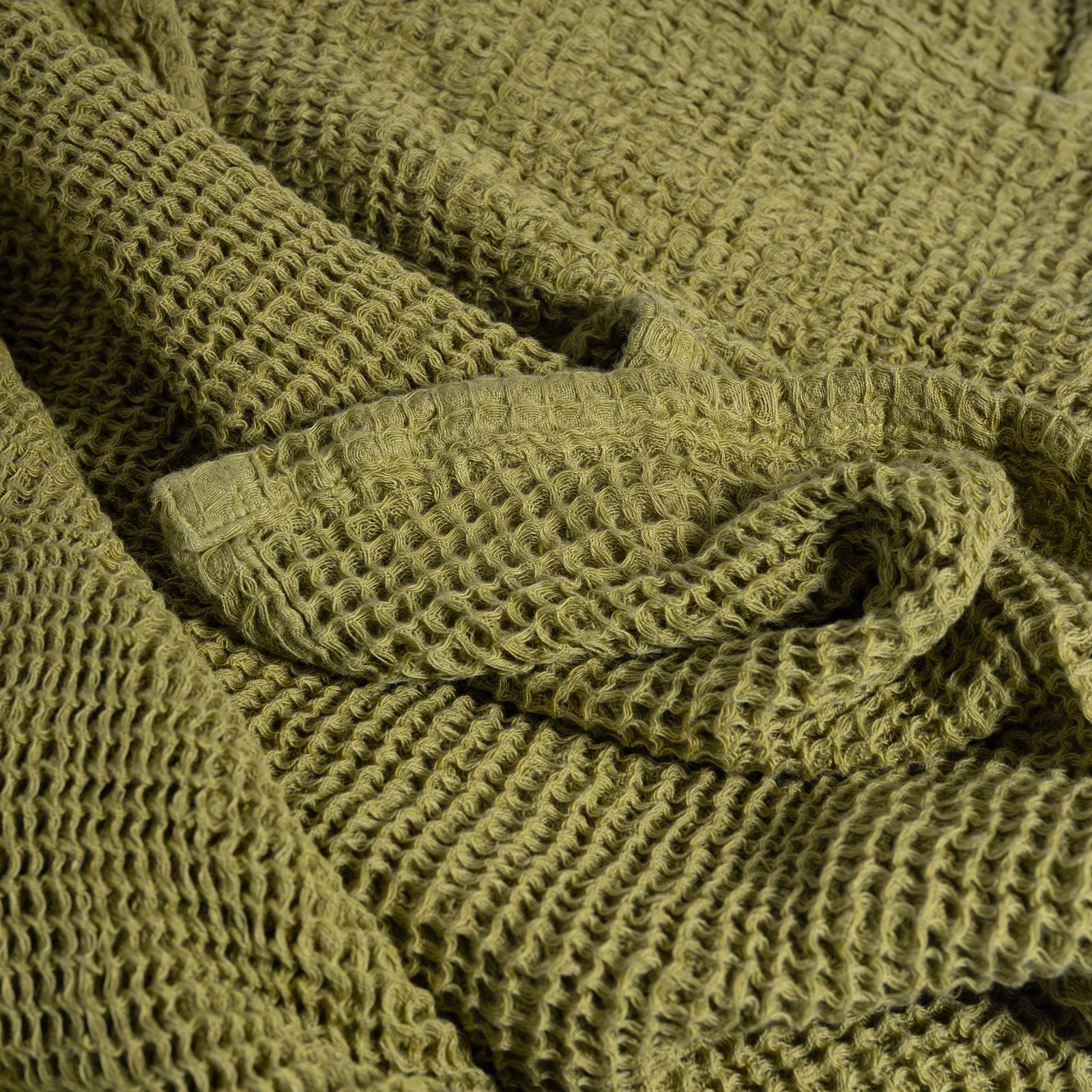 100% Cotton Waffle Hand Towel | Citron