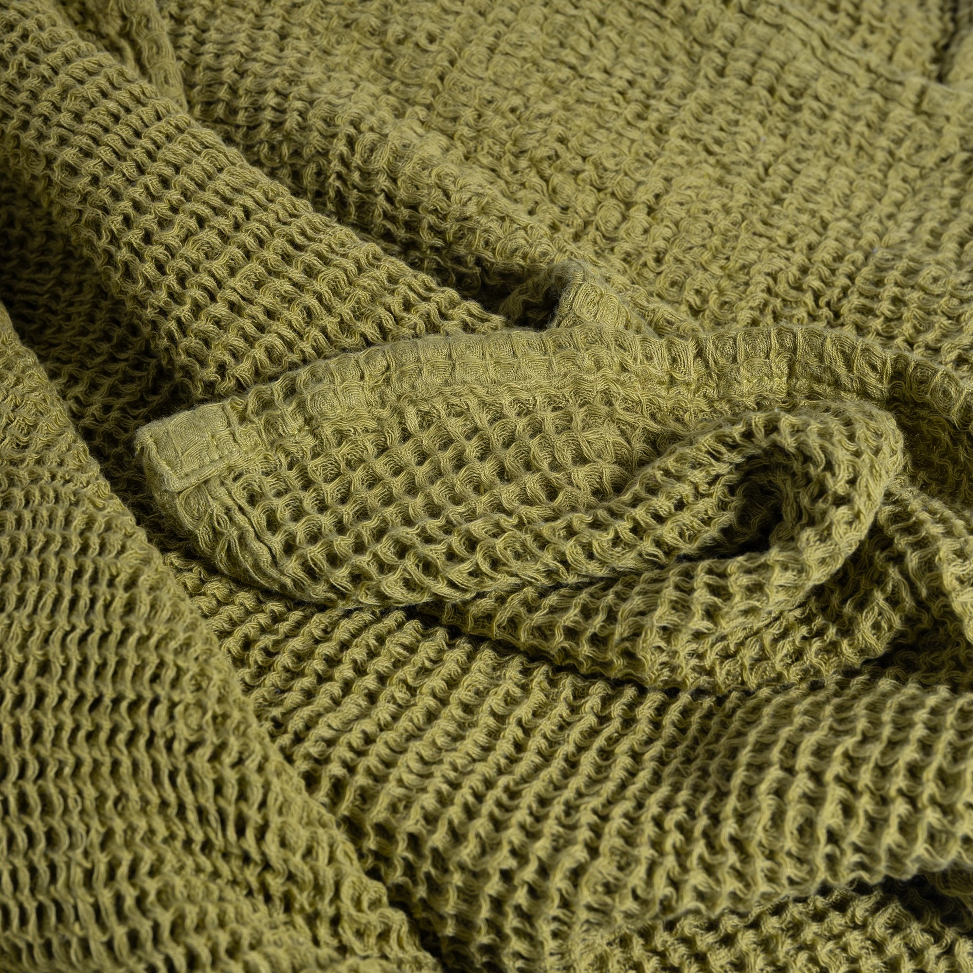 100% Cotton Waffle Hand Towel | Citron