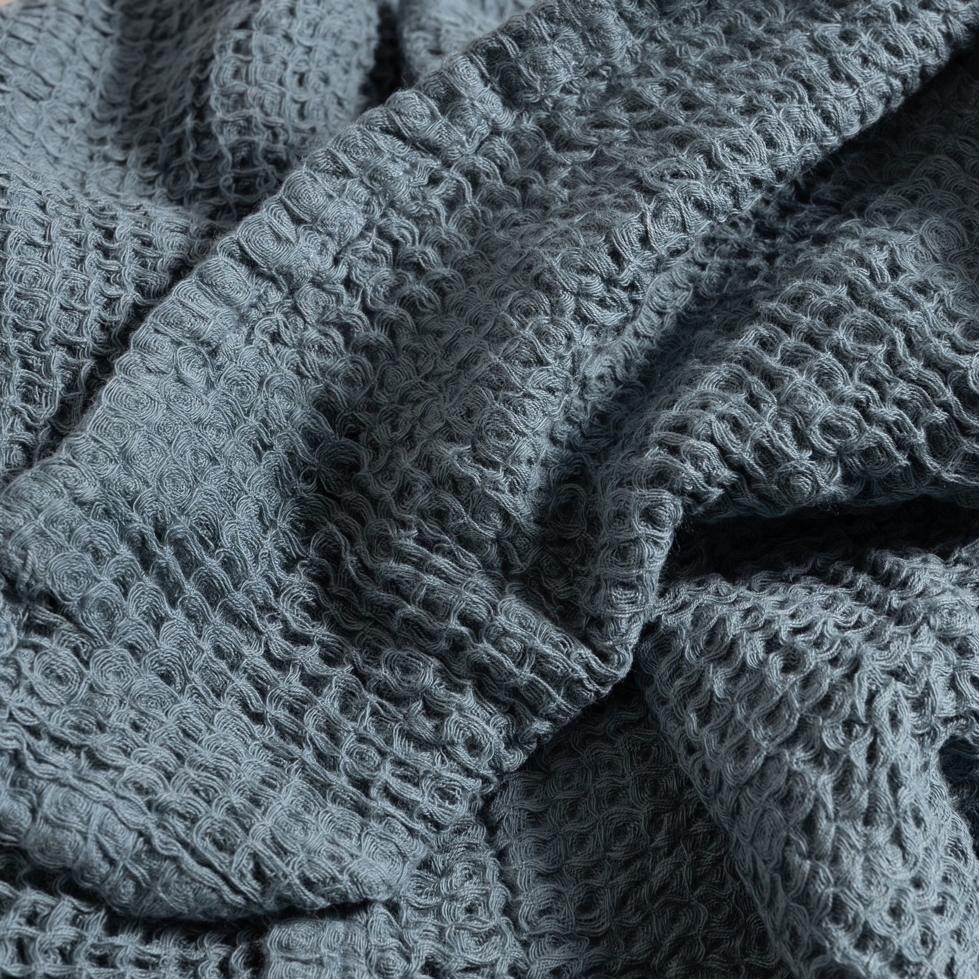 100% Cotton Waffle Bath Sheet | Denim