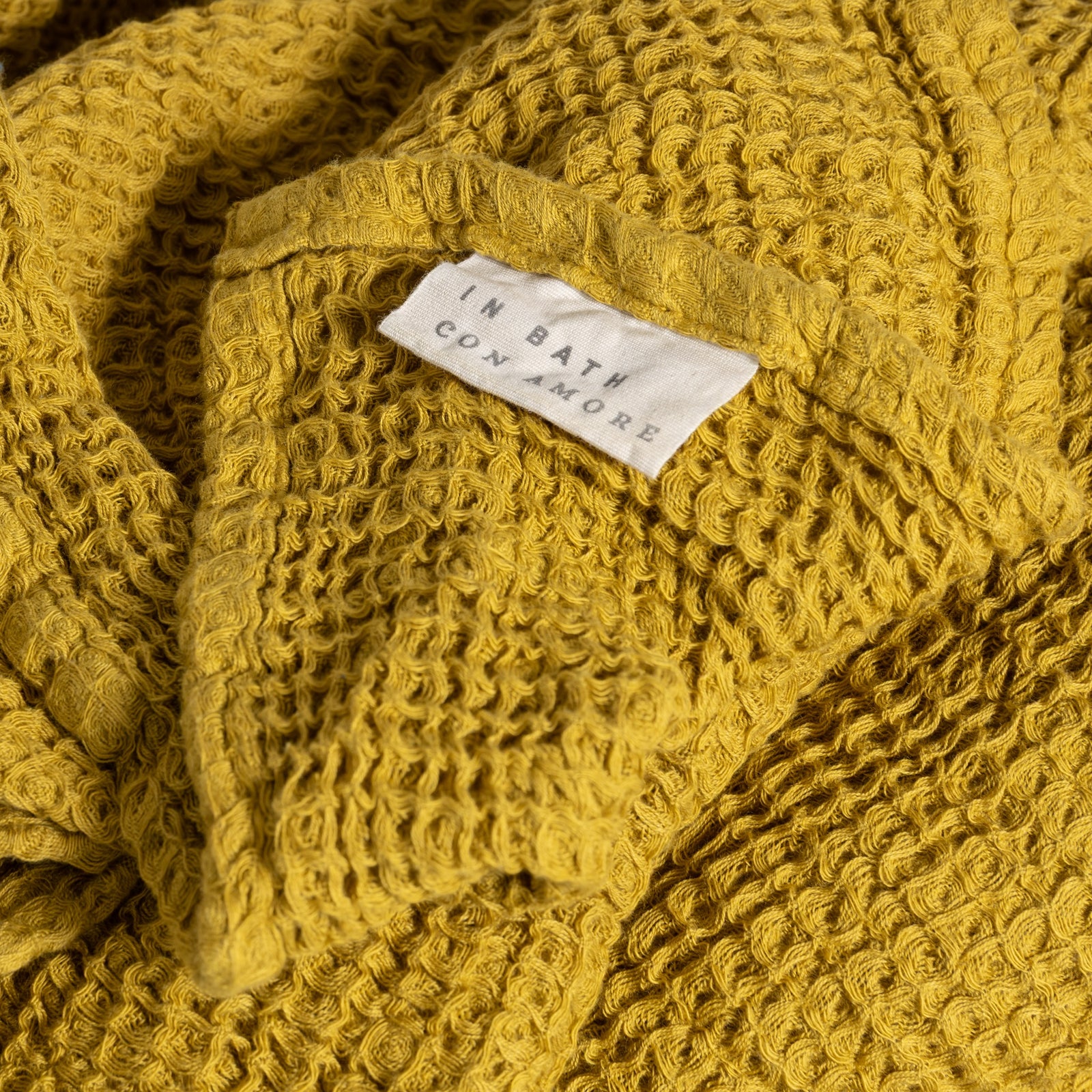 100% Cotton Waffle Hand Towel | Saffron