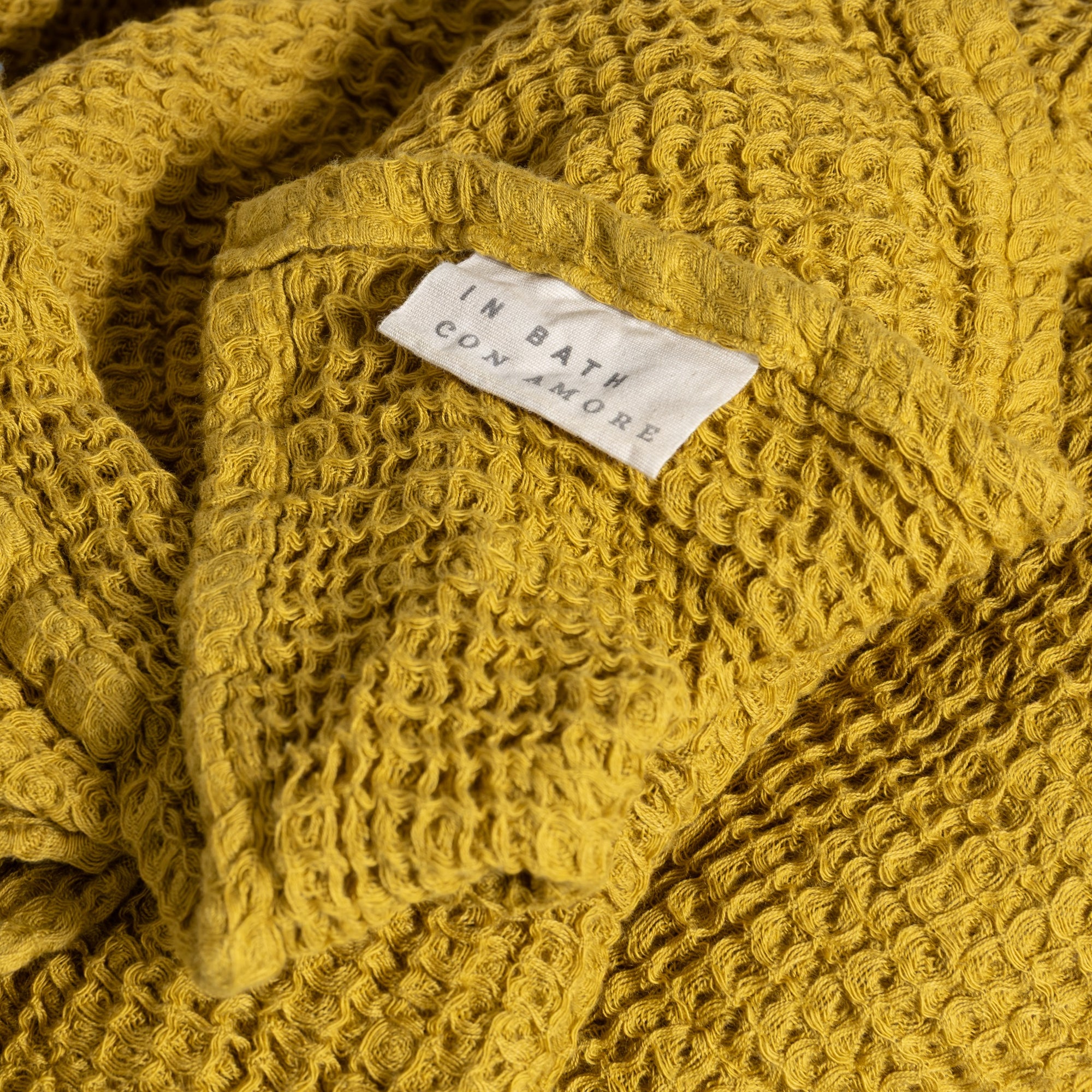 100% Cotton Waffle Bath Sheet | Saffron