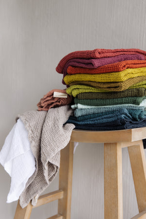 PREWASHED 100% Cotton Waffle Hand Towel | Donkey