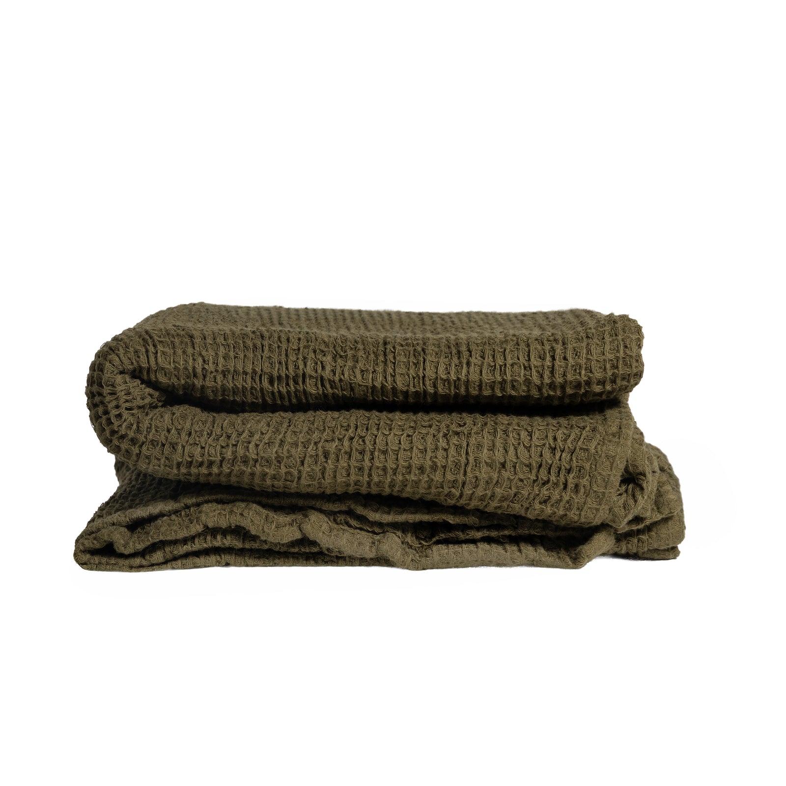 PREWASHED 100% Cotton Waffle Bath Sheet | Khaki
