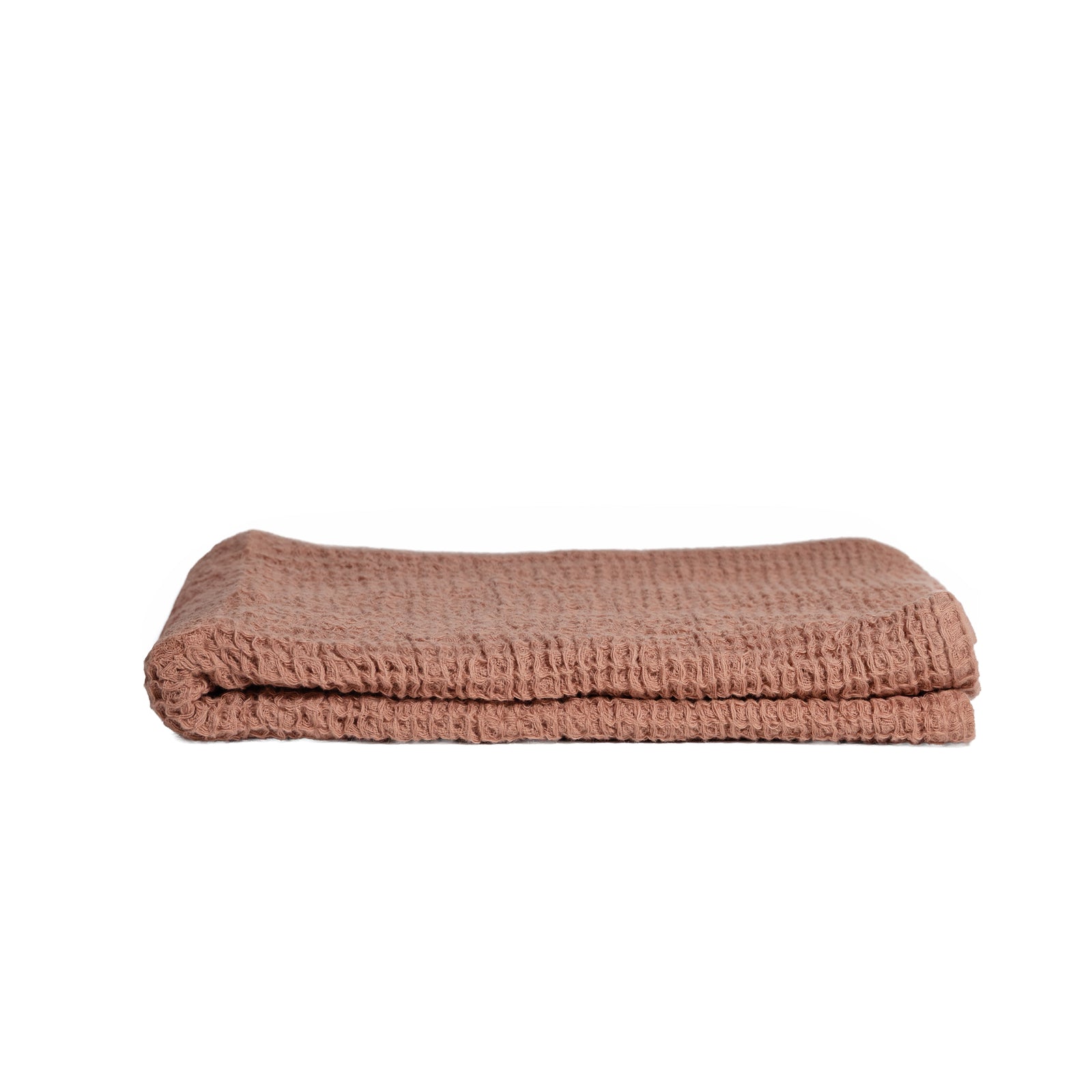 PREWASHED 100% Cotton Waffle Hand Towel | Dusty Rose