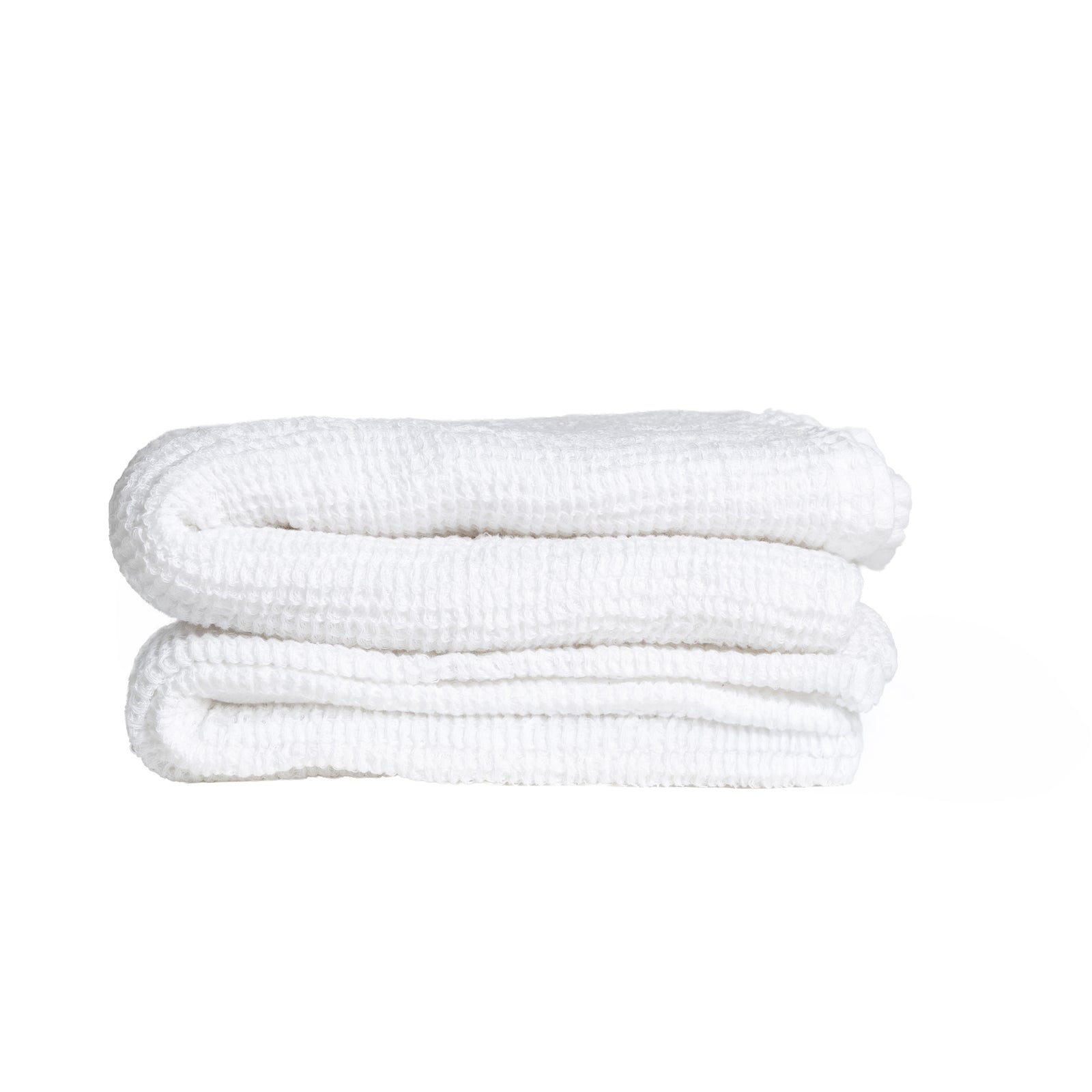 PREWASHED 100% Cotton Waffle Bath Sheet | White