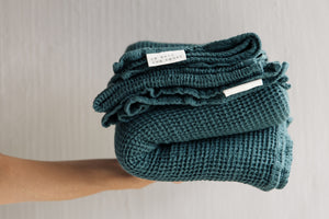 PREWASHED 100% Cotton Waffle Hand Towel | Scarab