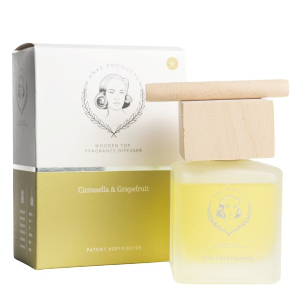 Wooden Top Diffuser Retail 120ml | Citronella Grapefruit