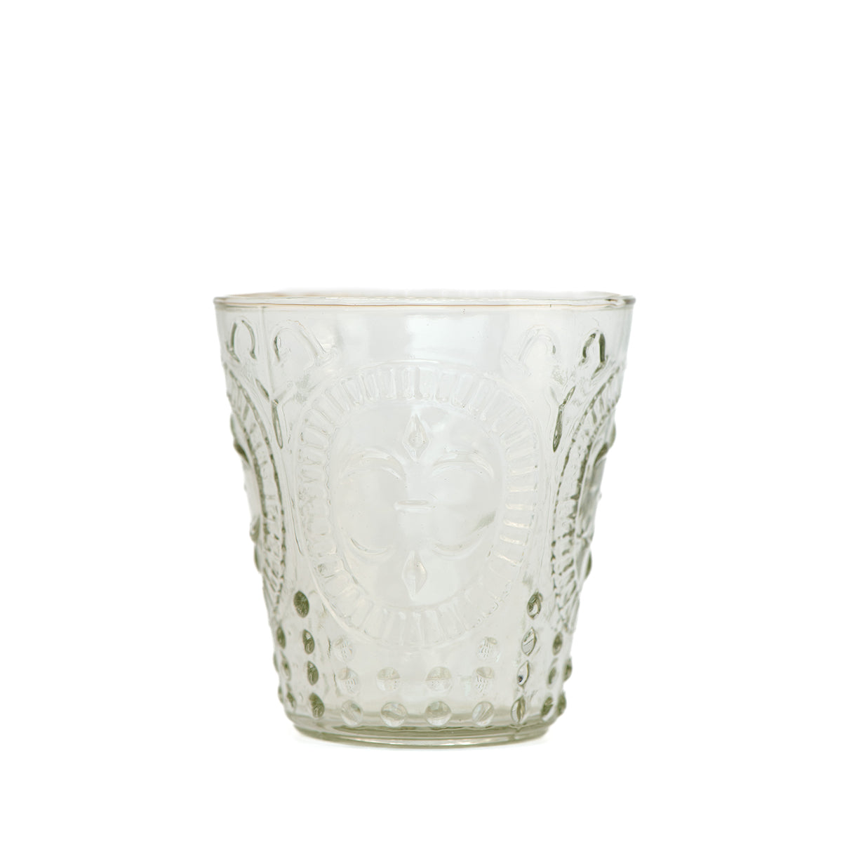 Fleur De Lil Water Glass Clear