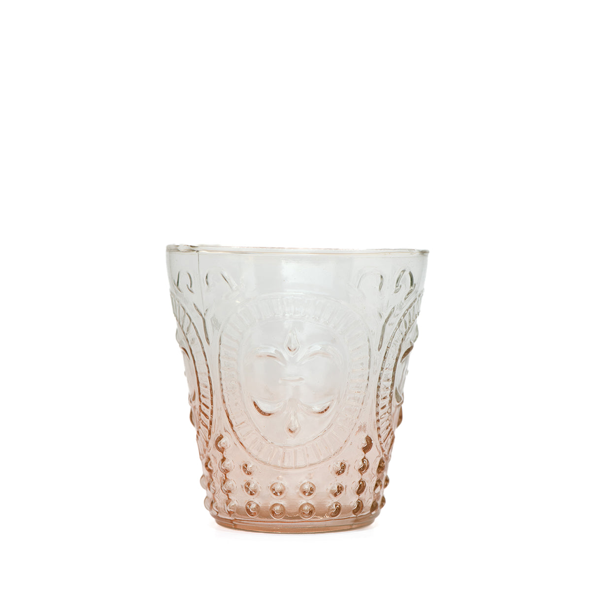 Fleur De Lil Water Glass Set Orange Ombre
