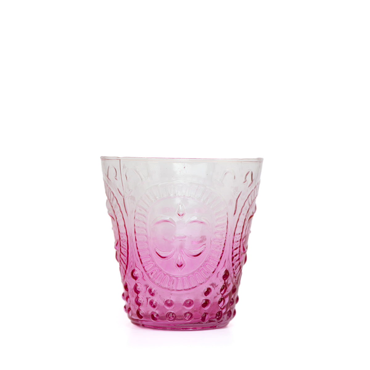 Fleur De Lil Water Glass Purple Ombre
