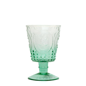 Fleur De Lil Wine Glasses | Azure Ombre