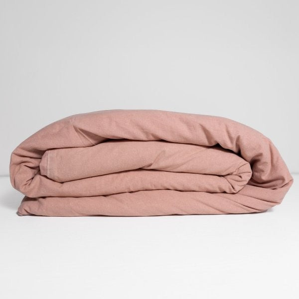 100% Organic Cotton Canvas Duvet Cover │ King XL │ Dusty Pink