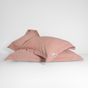 100% Organic Cotton Canvas Pillowcase │Standard │Dusty Pink