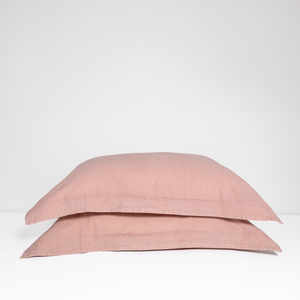 100% Organic Cotton Canvas Pillowcase │King │Dusty Pink