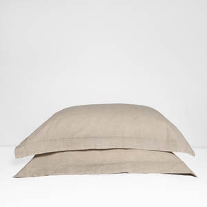 100% Organic Cotton Canvas Pillowcase │King │Natural