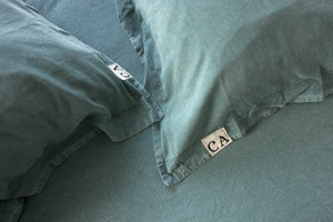 100% Organic Cotton Canvas Pillowcase │King │Scarab