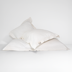 100% Organic Cotton Canvas Pillowcase │Standard │White