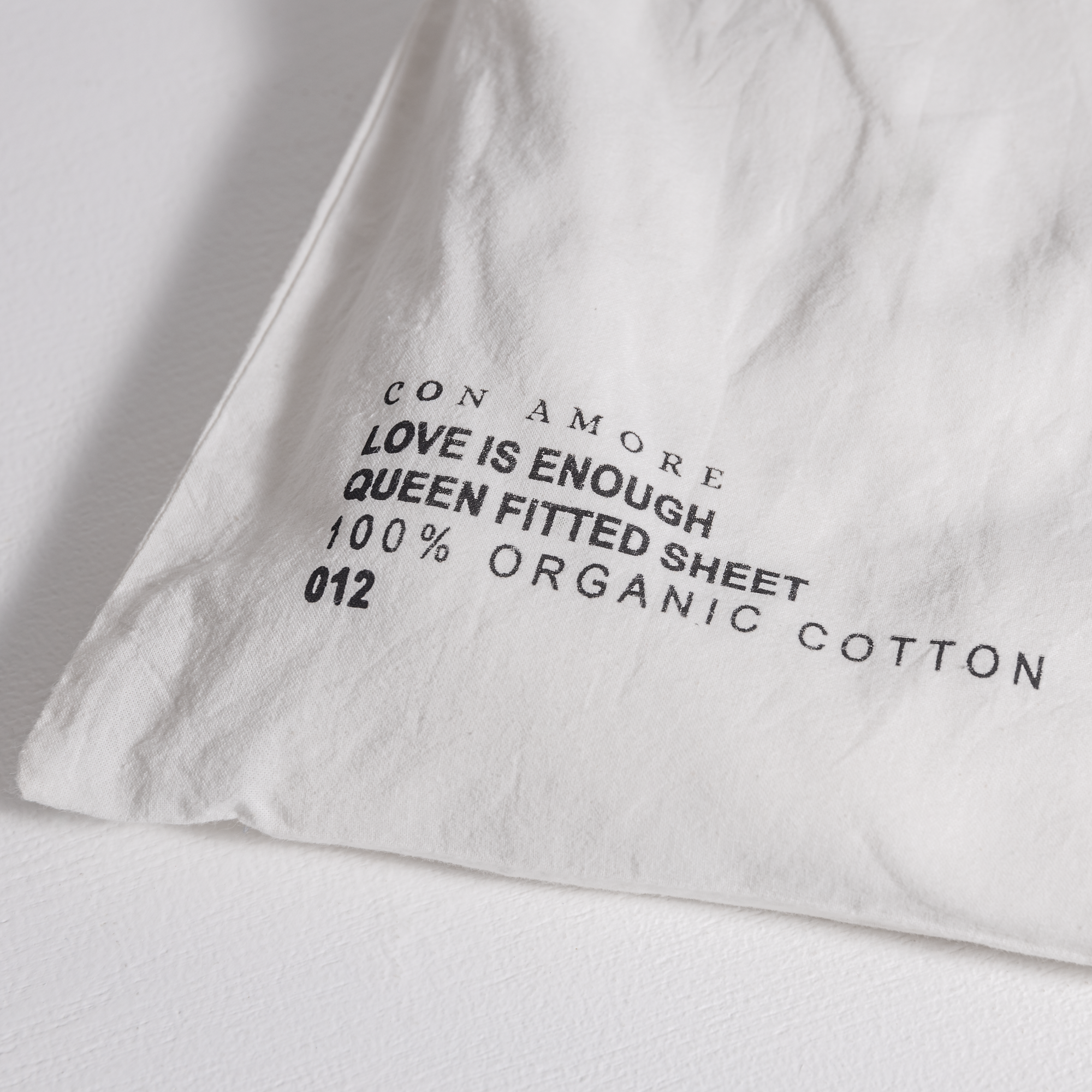 100% Organic Cotton Canvas Fitted Sheet