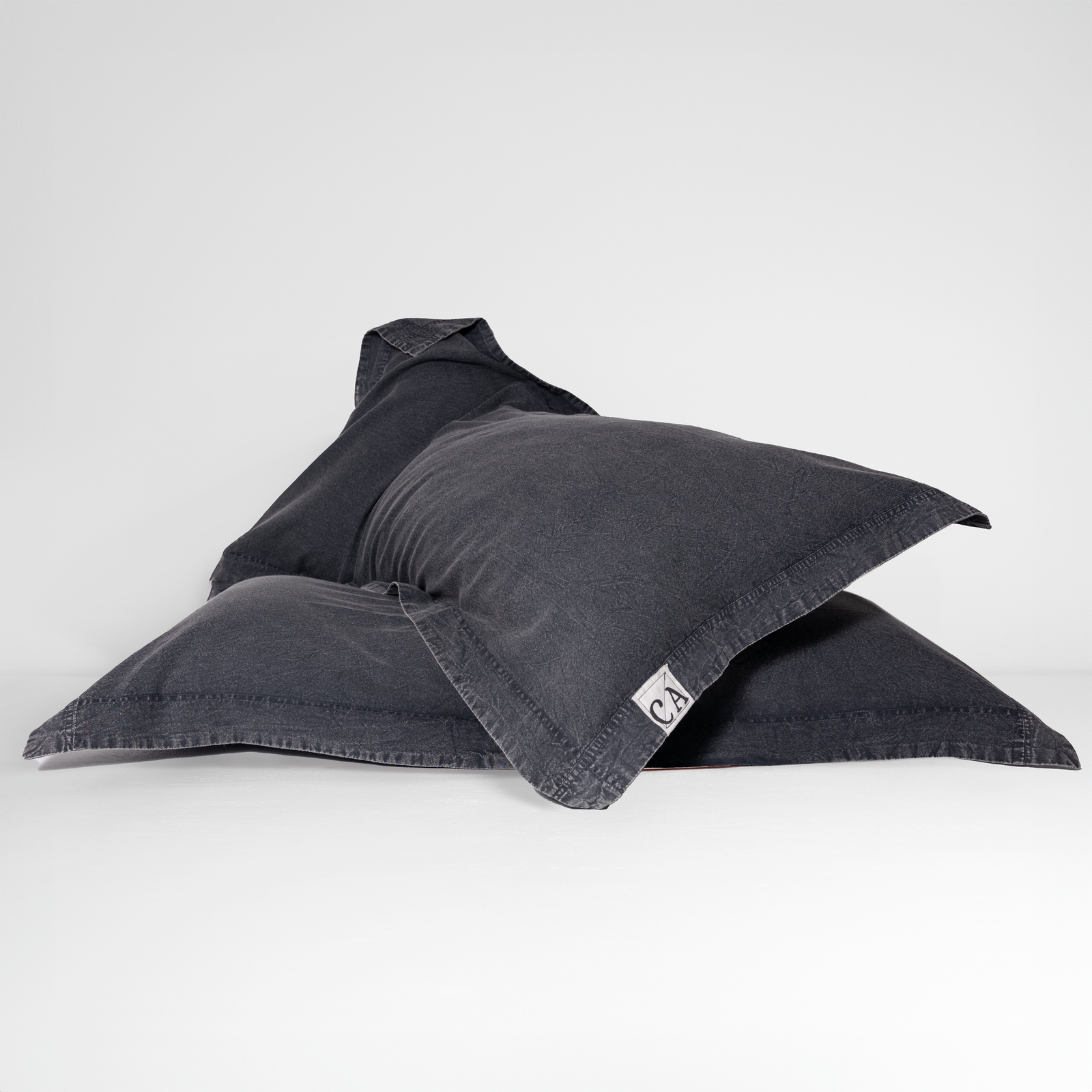 100% Organic Cotton Canvas Pillowcase │Standard │Liquorice
