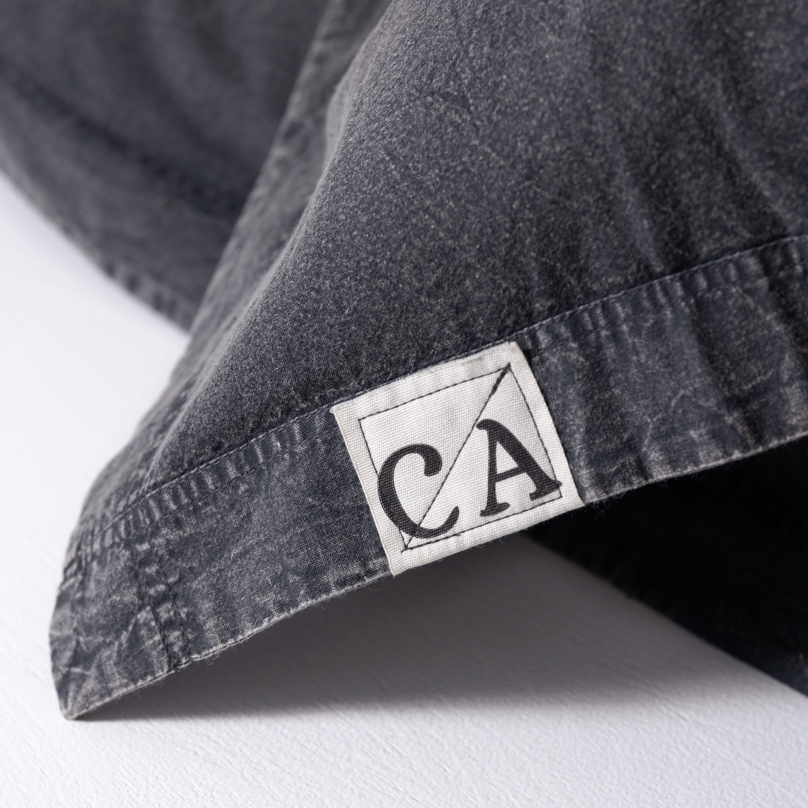 100% Organic Cotton Canvas Pillowcase │Standard │Liquorice