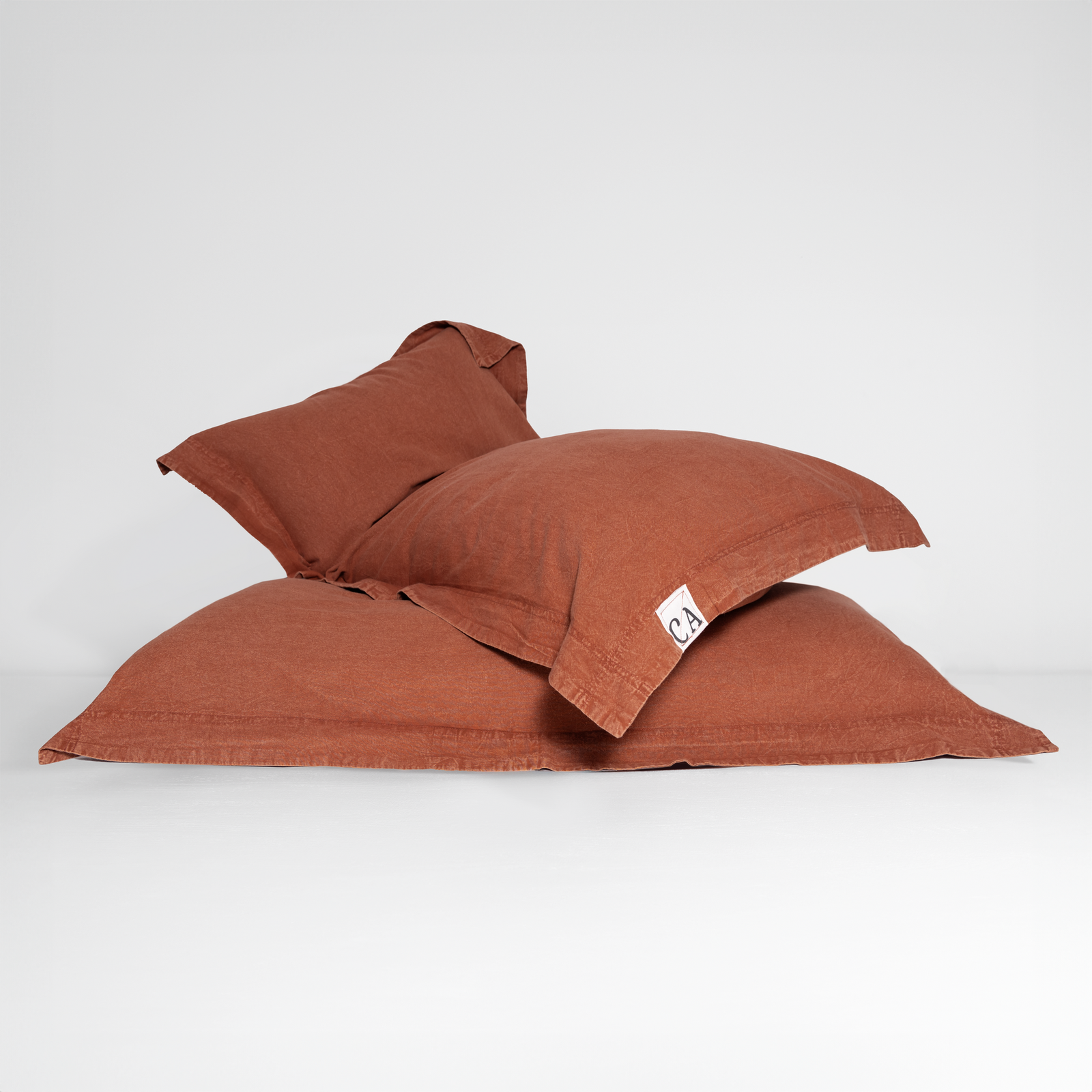 100% Organic Cotton Canvas Pillowcase │Standard │Terracotta