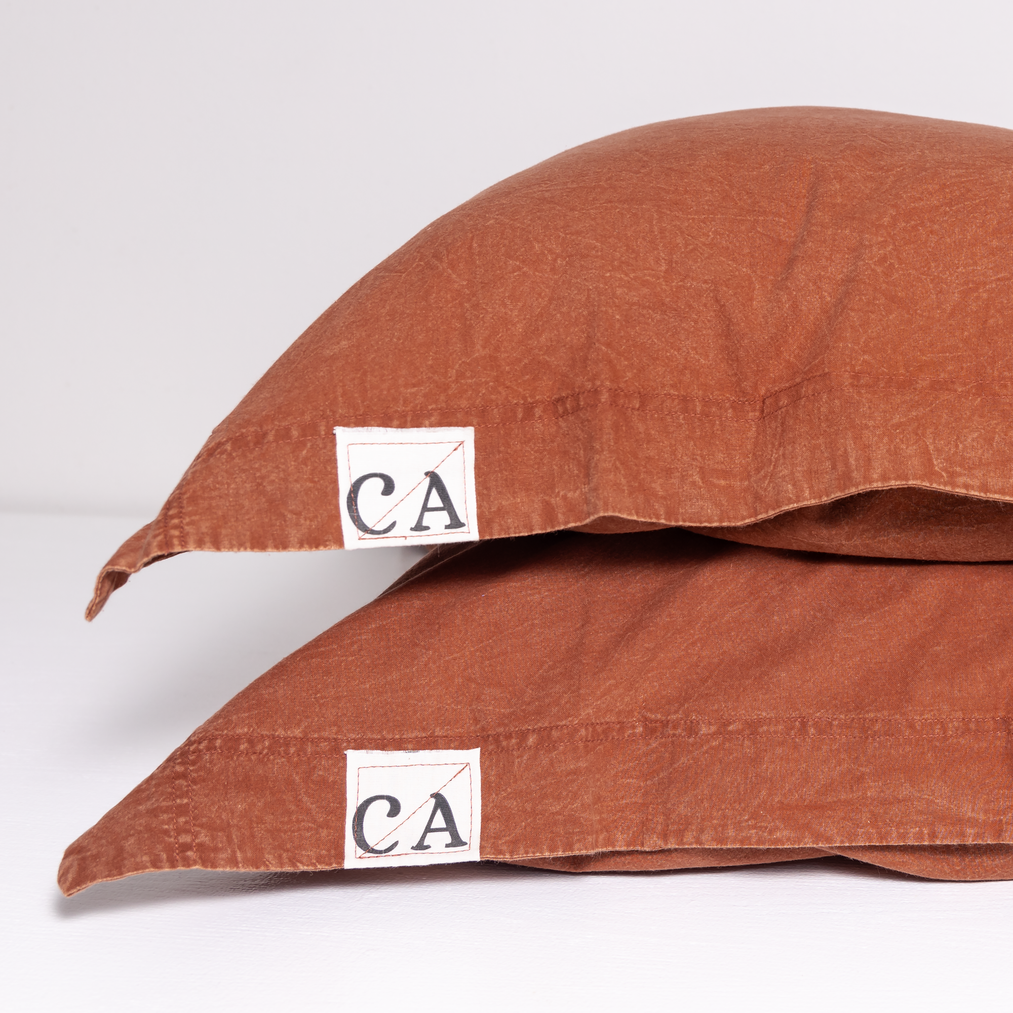 100% Organic Cotton Canvas Pillowcase │King │Terracotta