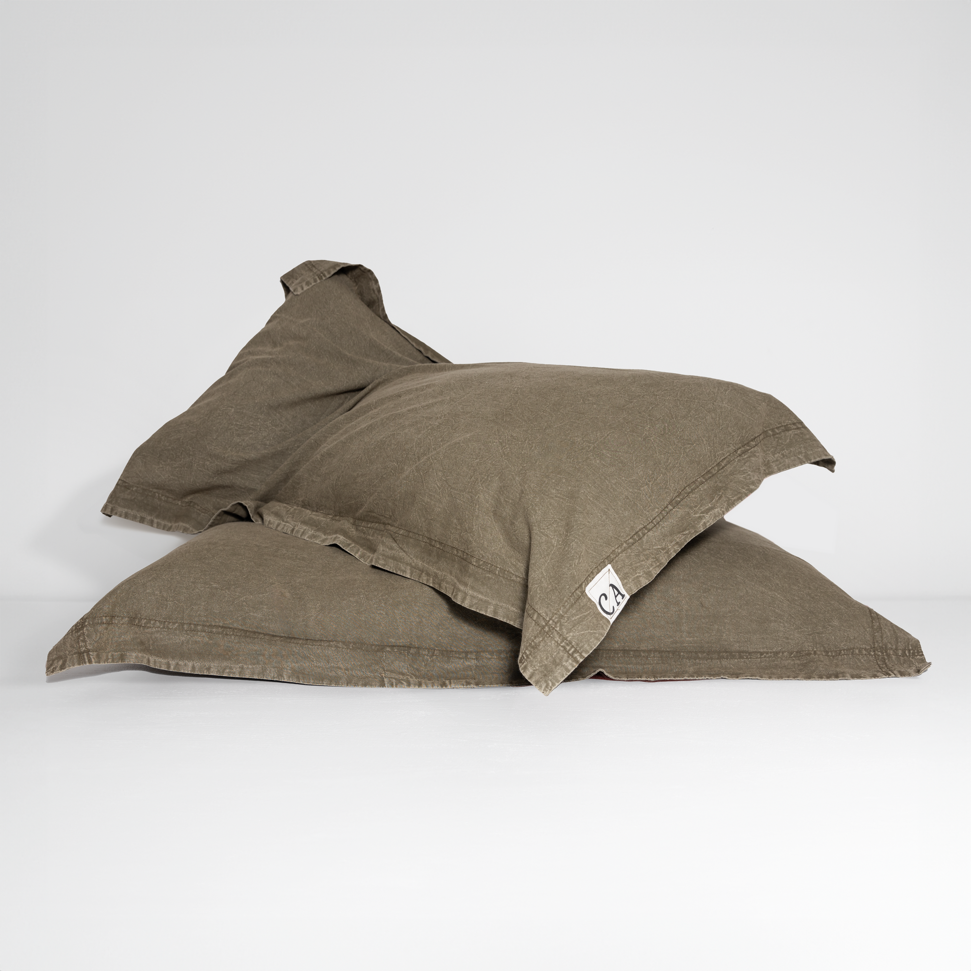 100% Organic Cotton Canvas Pillowcase │Standard │Khaki