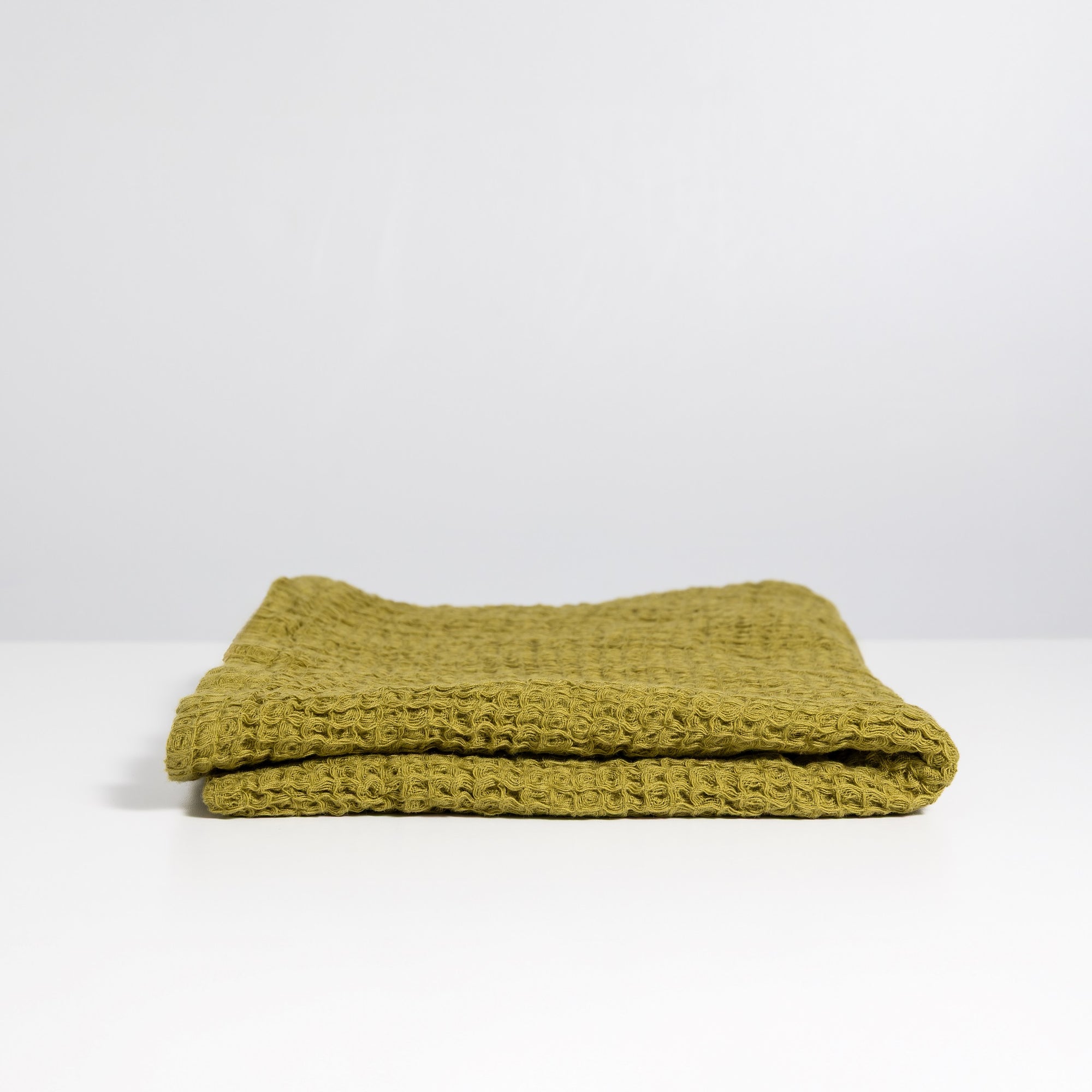 100% Cotton Waffle Hand Towel | Citron
