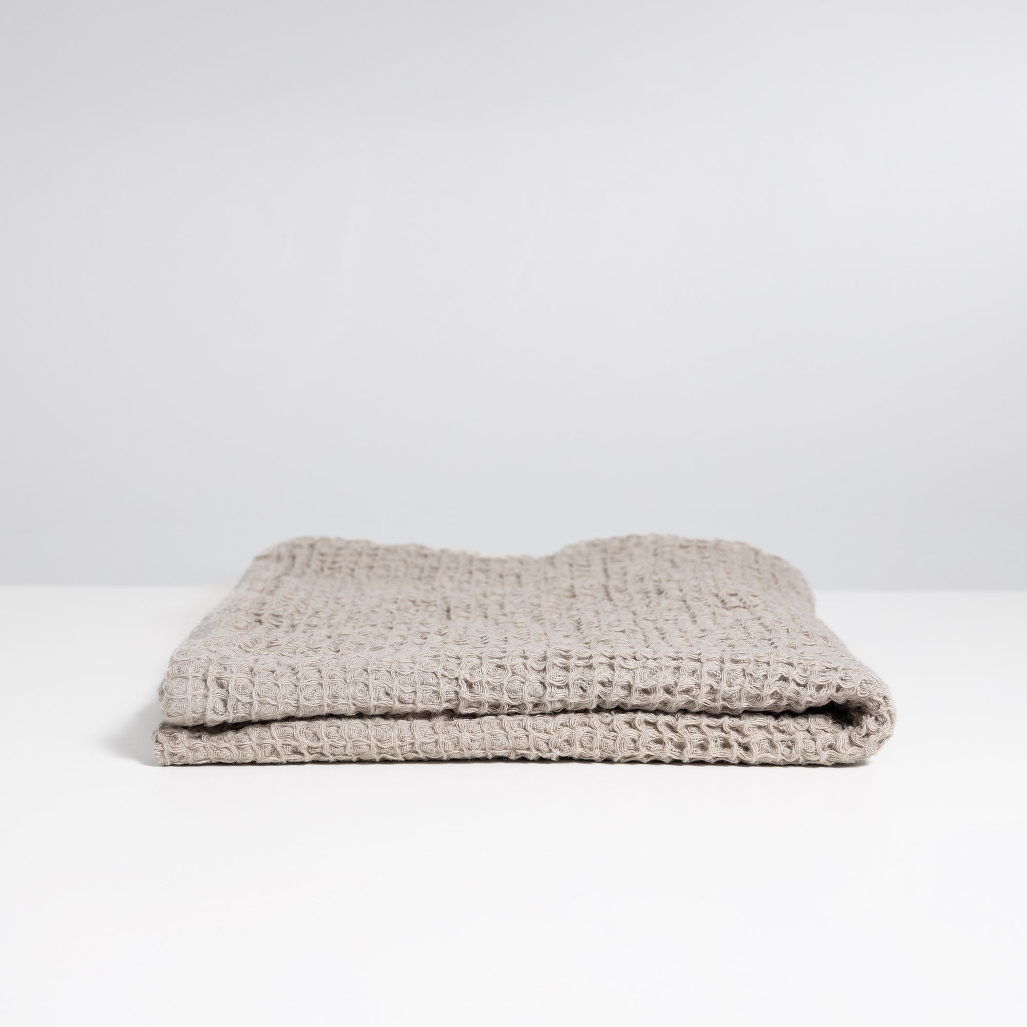 100% Cotton Waffle Hand Towel | Stone