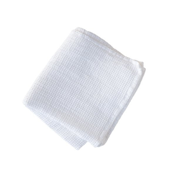100% Cotton Waffle Hand Towel | White