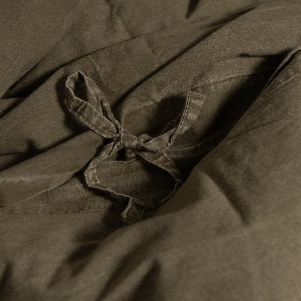 100% Organic Cotton Canvas Duvet Cover │ King XL │ Khaki