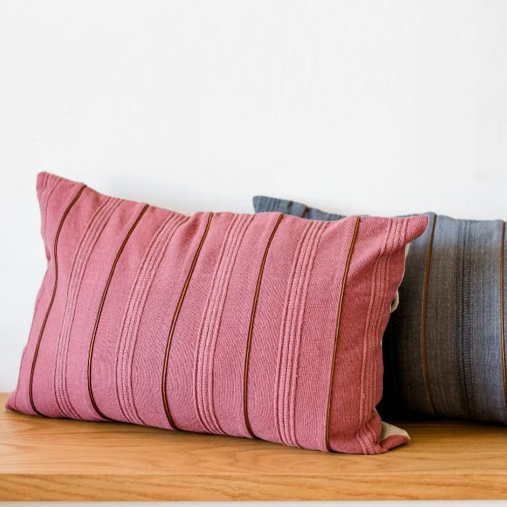 Woven Leather Insert Cushion Without Inner Donkey