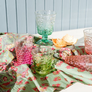 3m Tablecloth | Block Print Sea Green