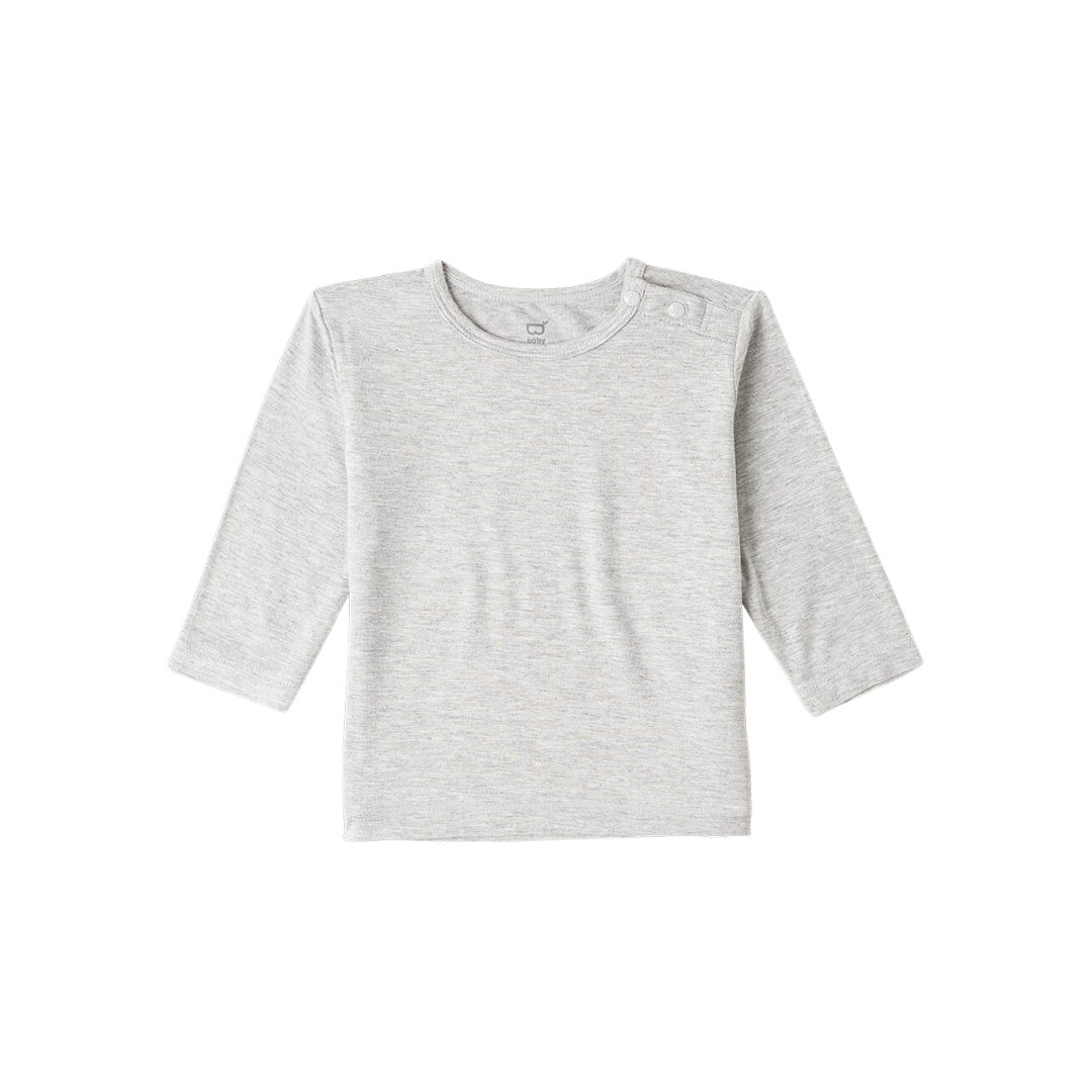 Long Sleeve Top | 12 - 18 Months | Light grey